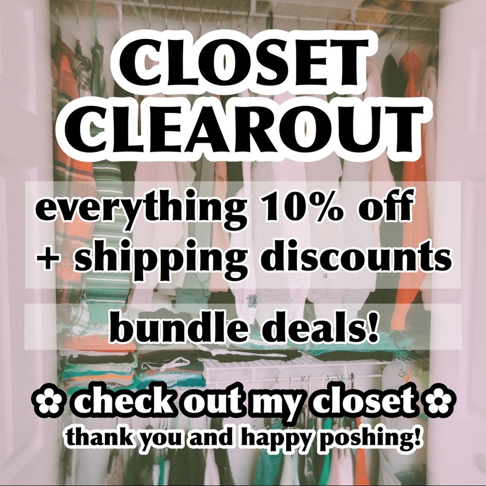 CLOSET CLEAROUT SALE!